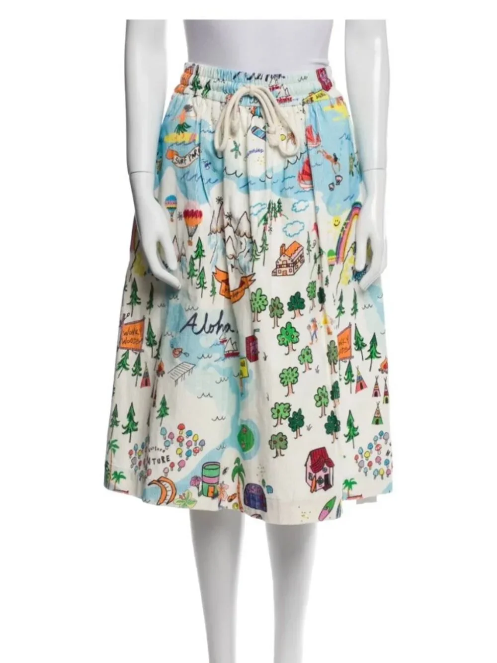 Mira Mikati Colorful Skirt Hippie Festival Euro 40 / US 8 10 Medium RARE $1000 - Picture 1 of 16
